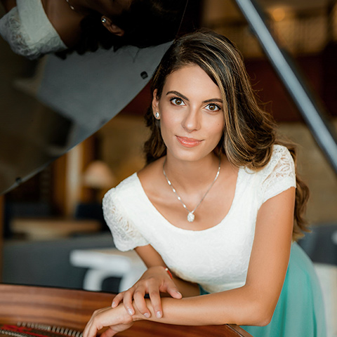 Nicoleta at the piano
