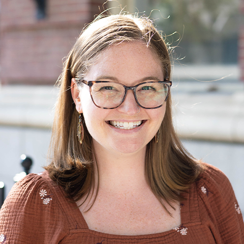 Arielle Schwalm-Levine smiling.