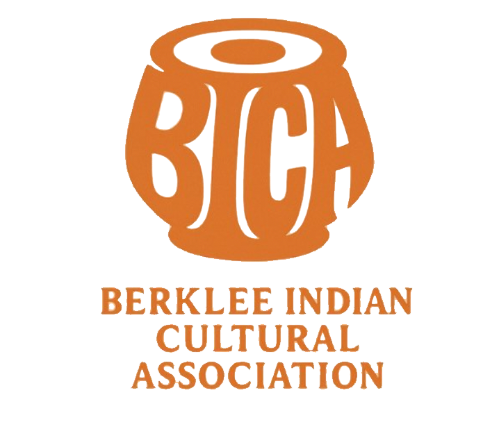 Berklee Indian Cultural Association Logo in the shape of a tabla