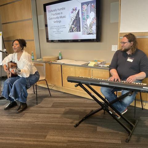 Community musicians take part in launch of Berklee's Community Health Musician Certificate program