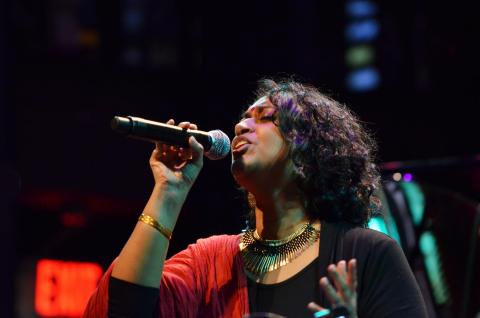 woman singing