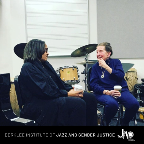Maxine Gordon visiting the Institute of the Jazz and Gender Justice