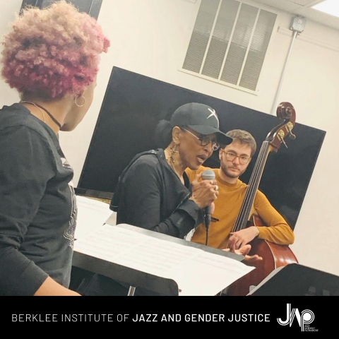 Nona Hendrix visiting the Institute of the Jazz and Gender Justice