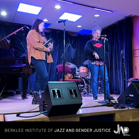 Allison Miller visiting the Institute of Jazz and Gender Justice