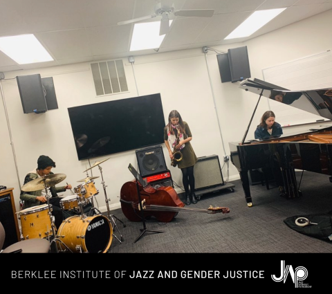 Melissa Aldana visiting the Institute of the Jazz and Gender Justice